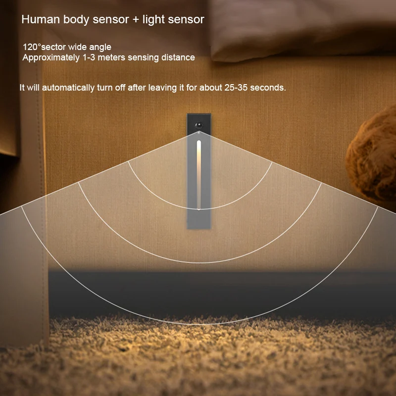 Outdoor waterproof recessed aluminum motion sensor stair staircase lighting wall home hotel indoor step led lights