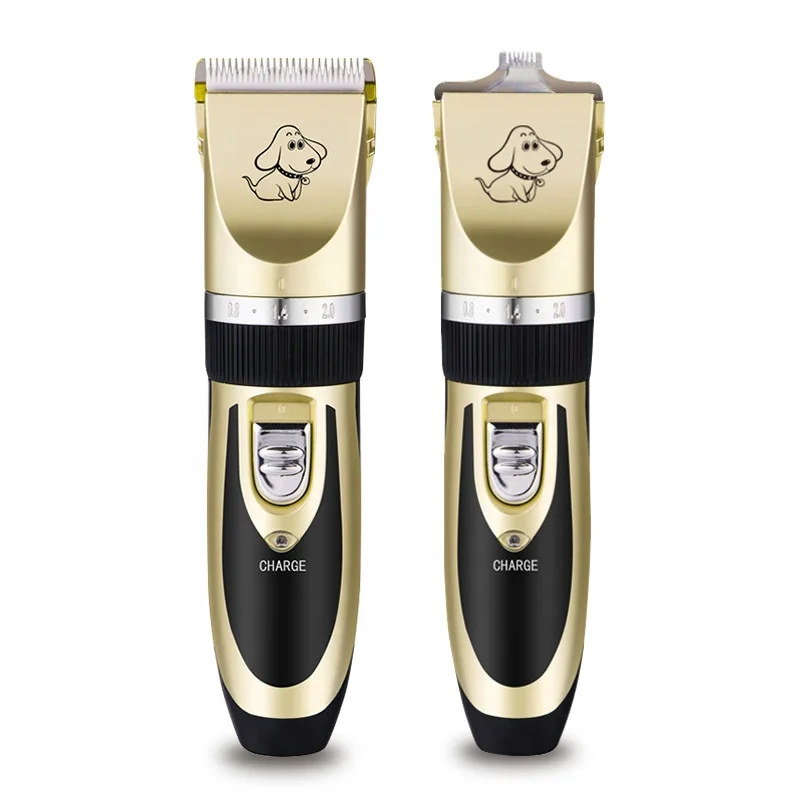 USB Rechargeable Electric Ceramic Blade Pet Hair Cutters Kit Grooming Trimmer Professional Dog Hair Clippers