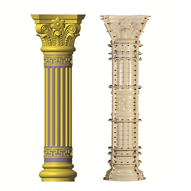 Home and garden stone flower pot stand roman column mold