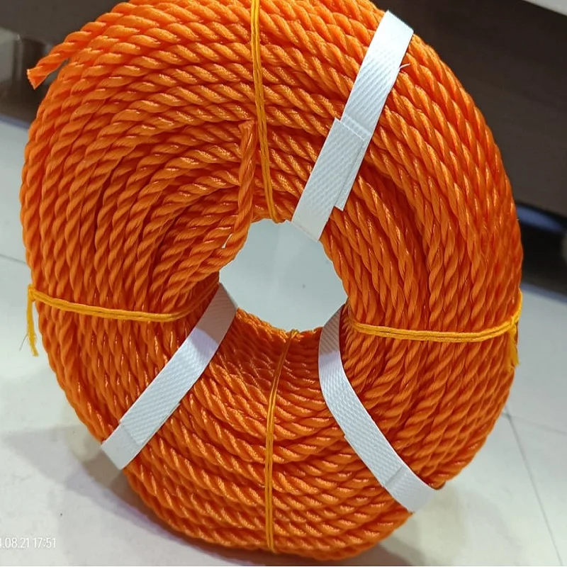 Top Virgin HDPE Twisted round Yarn Fishing Rope Danline Twist Polypropylene Raffia Rope Low Prices