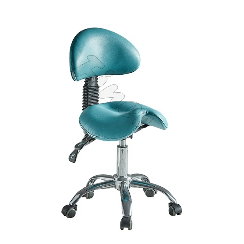 Ergonomic dental assistant stool PU leather chair Dentist Stool Portable