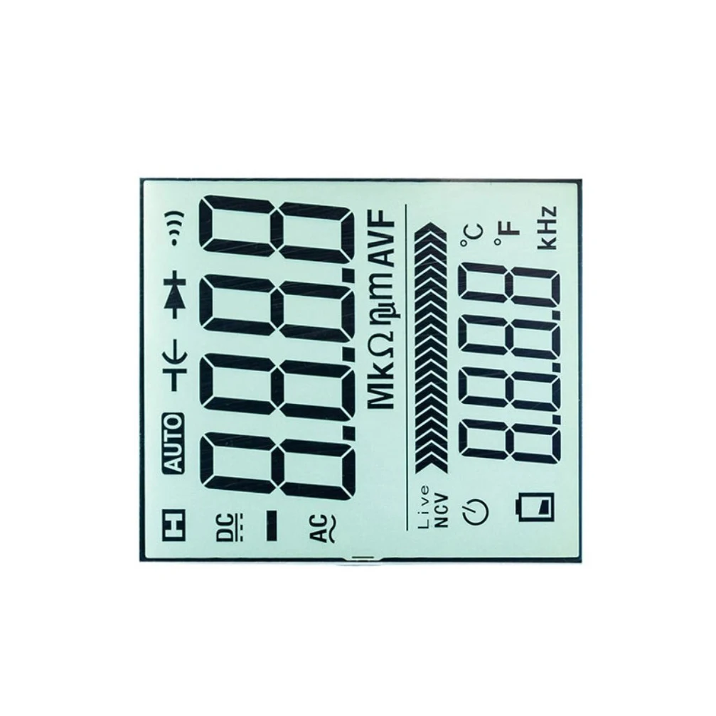 Customized Positive Transflective Htn Segment LCD for Multimeter Display