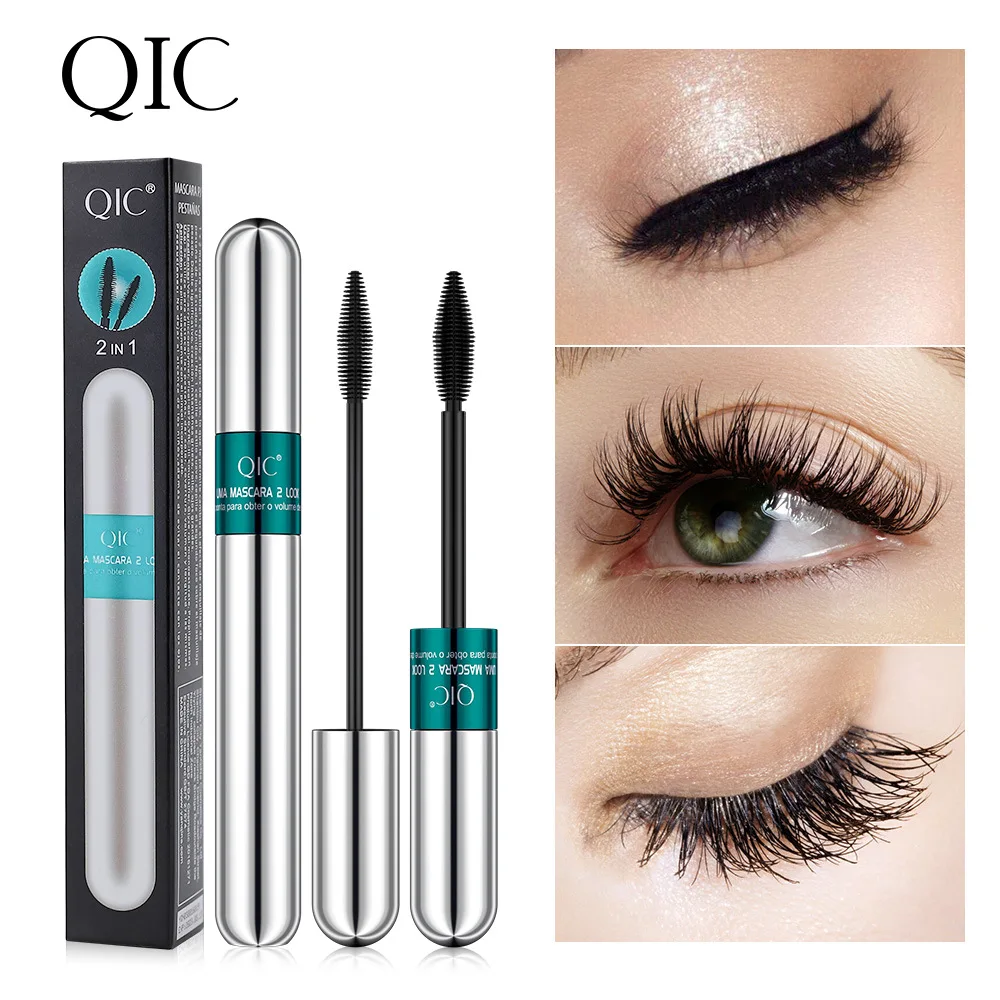 Factory price Double Effect Eyelash Primer 9g Volumizing Lengthening Non-Smudging 2-in-1 Waterproof Mascara