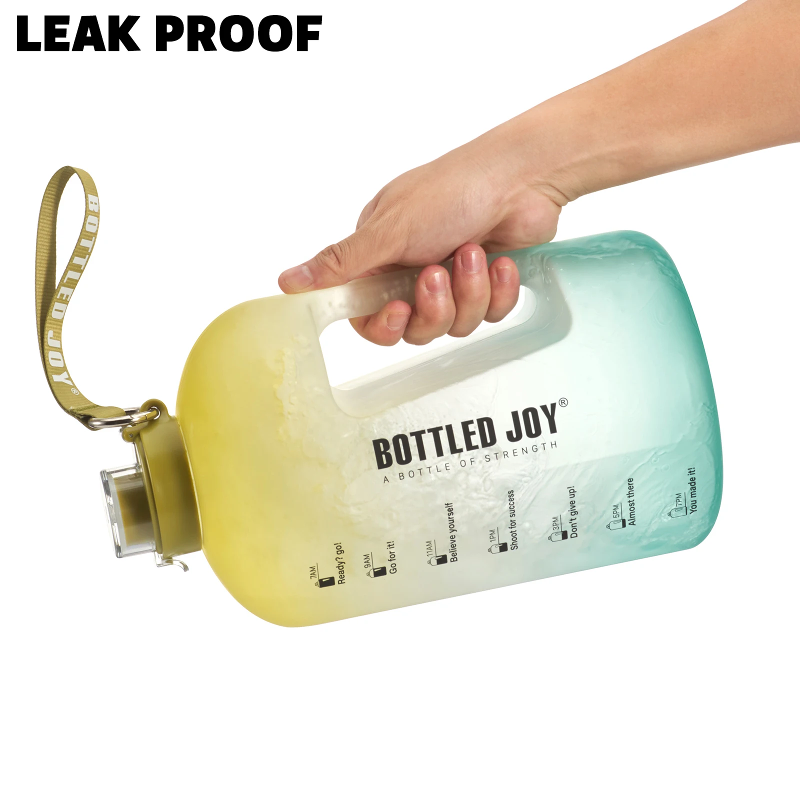 BOTTLED JOY Colorful Big Water Bottle Gym 1.5L/2.5L Large Capacity Water Jug Keg