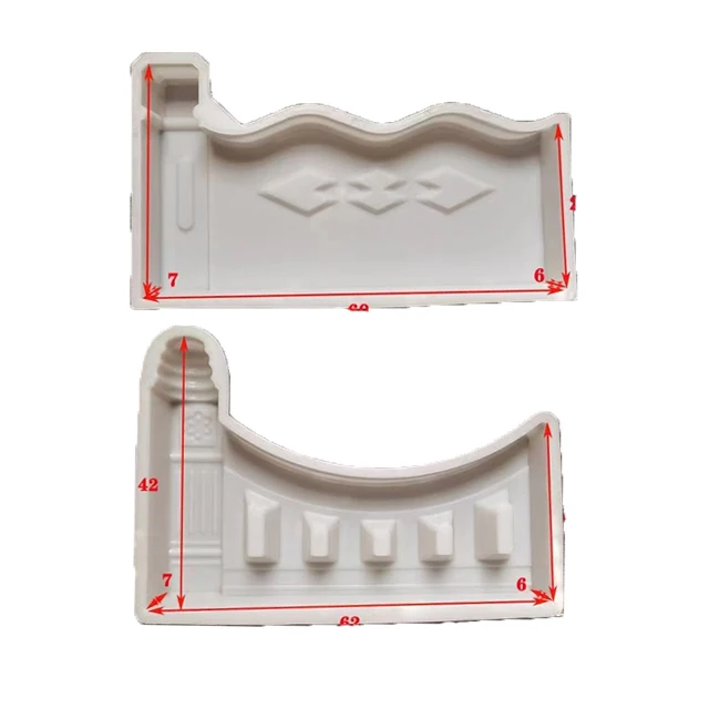 Пластиковые бетонные цементные формы для небольших ограждений