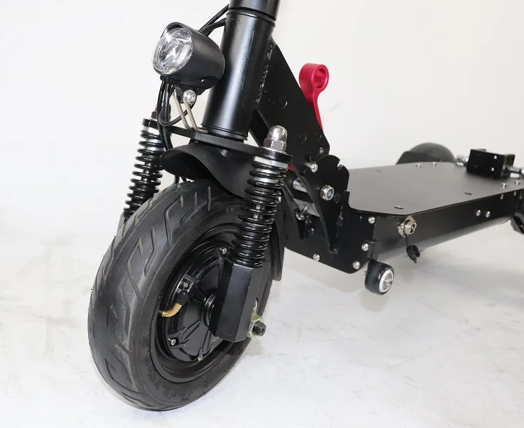 Aluminum 800W 10 inch 200kg load folding three wheel electric scooter for adult