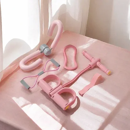 2024 China color pink multi-functional yoga equipment with 5-piece basic tool