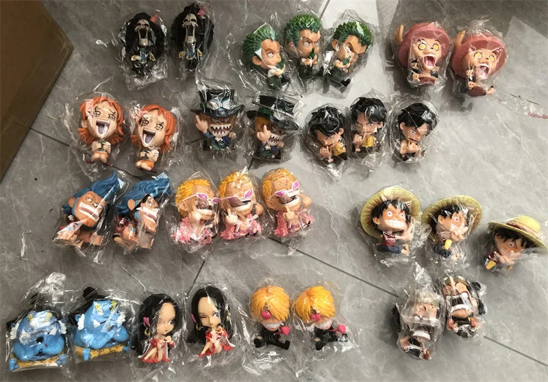 HNSC8-13CM 22 Styles Luffy Zoro Kakashi Anime Figure Demon Slayer Jujutsu Kaisen PVC Toy Figures