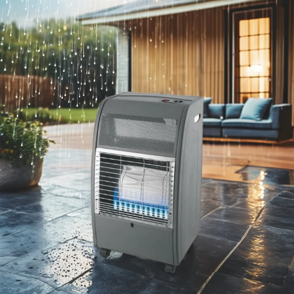 High Quality Blue Flame Gas Heater Portable for Indoor Outdoor Use Electric Power Source Easy Installation for Bedroom Heating