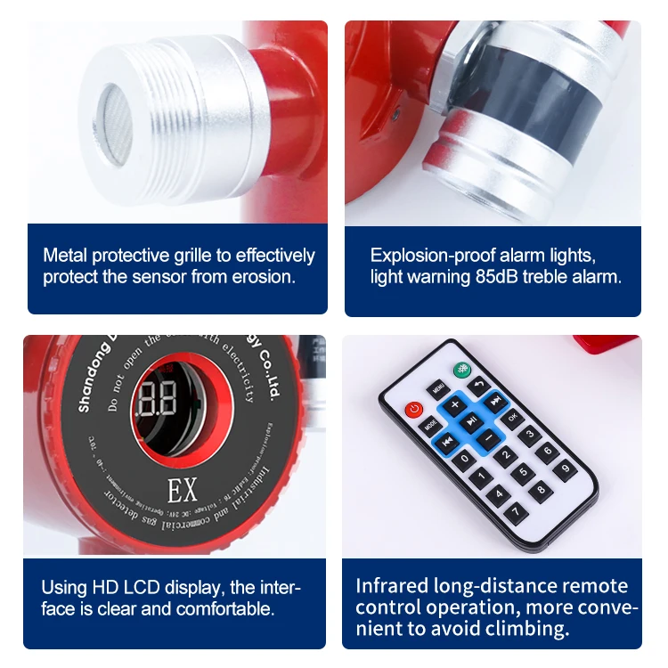 RTTPP Smart Kitchen Cooking LP LNG Combustible Gas Leak Detector Alarm