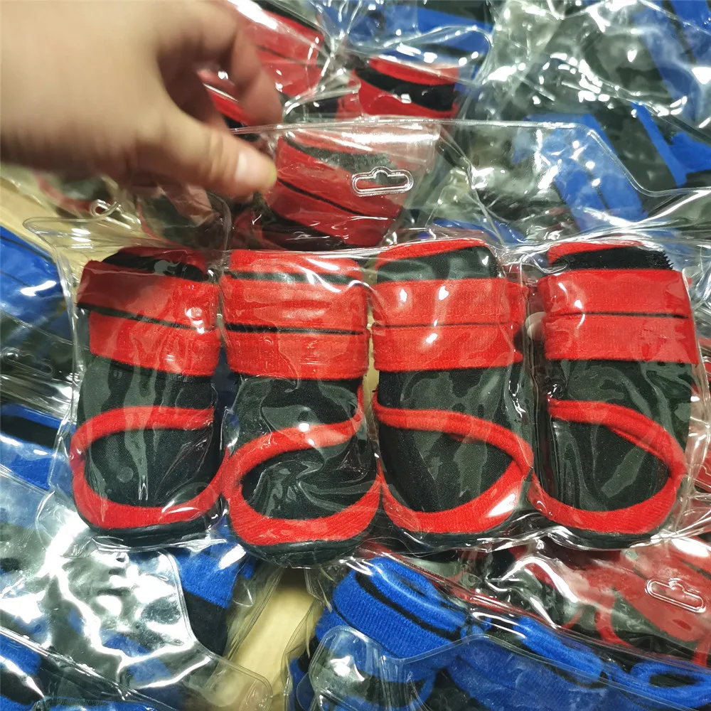 high grade dog Diving shoes XS-L size pet dog shoes with oxford bottom pink red blue pet supplies dog shoes