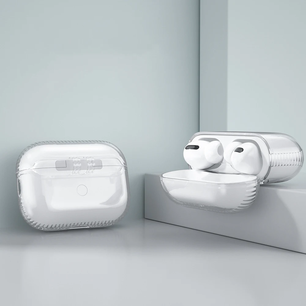 For Airpods Pro 2 Case, Laudtec Shockproof Transparent Earphone Case for Airpods Pro 2nd Generation Case