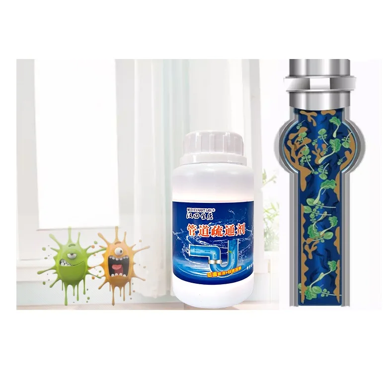 Powerful Pipe Dredging Agent Sink Drain Cleaner Powder For Kitchen Sewer Toilet Brush Closestool Clogging Cleaning Tools