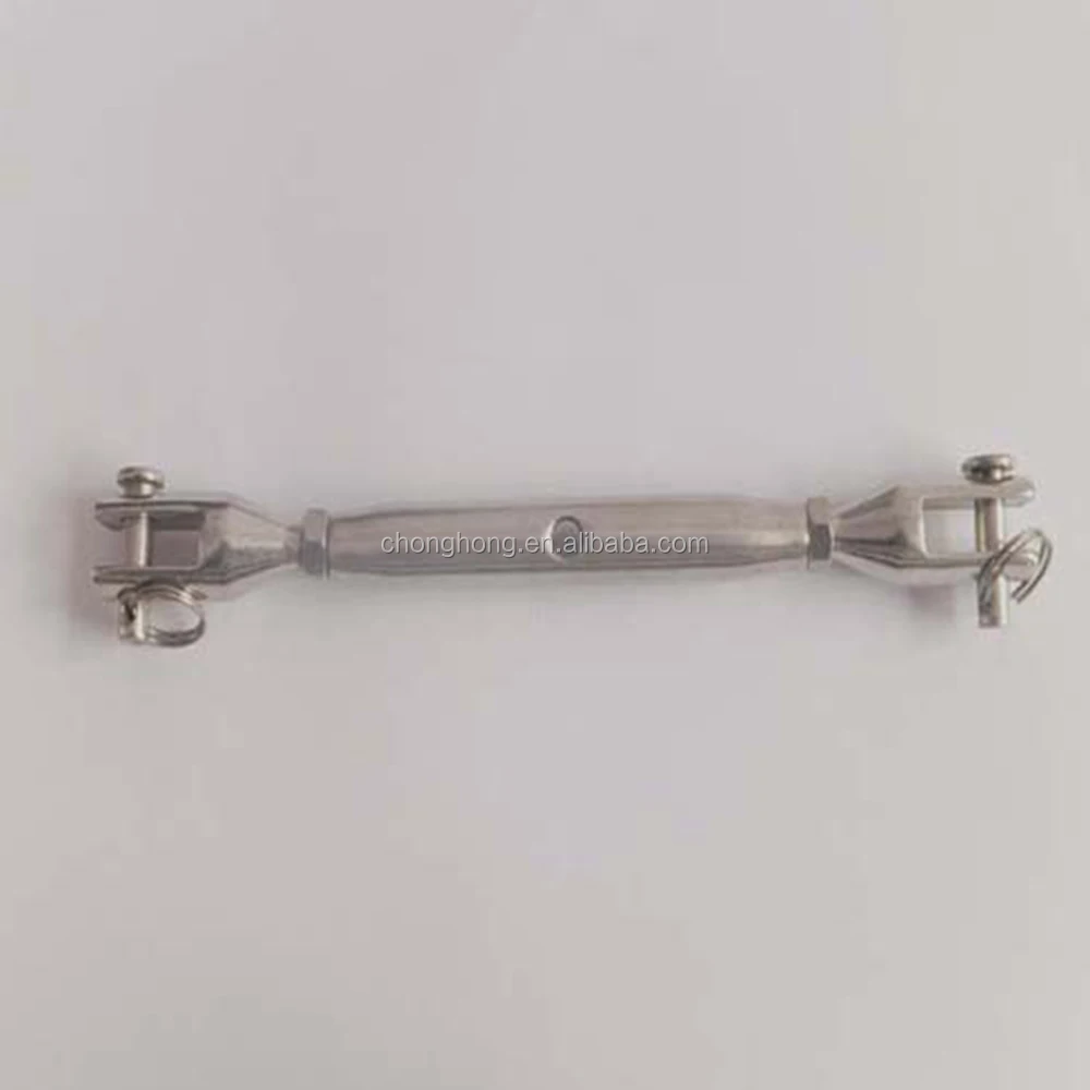 
JIS Standard Stainless Steel AISI304/316 Wire Rope Turnbuckle High Polished Surface Close Body Turnbuckle with Jaw and Jaw 