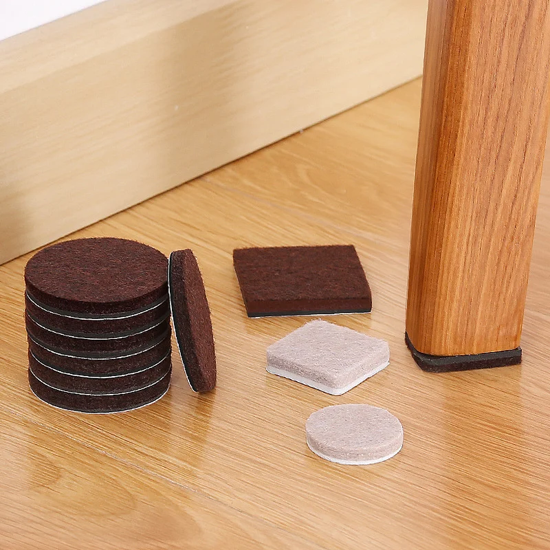 Self-adhesive anti-slip shock-absorbing foam pad grid square round table foot pad sealing washer