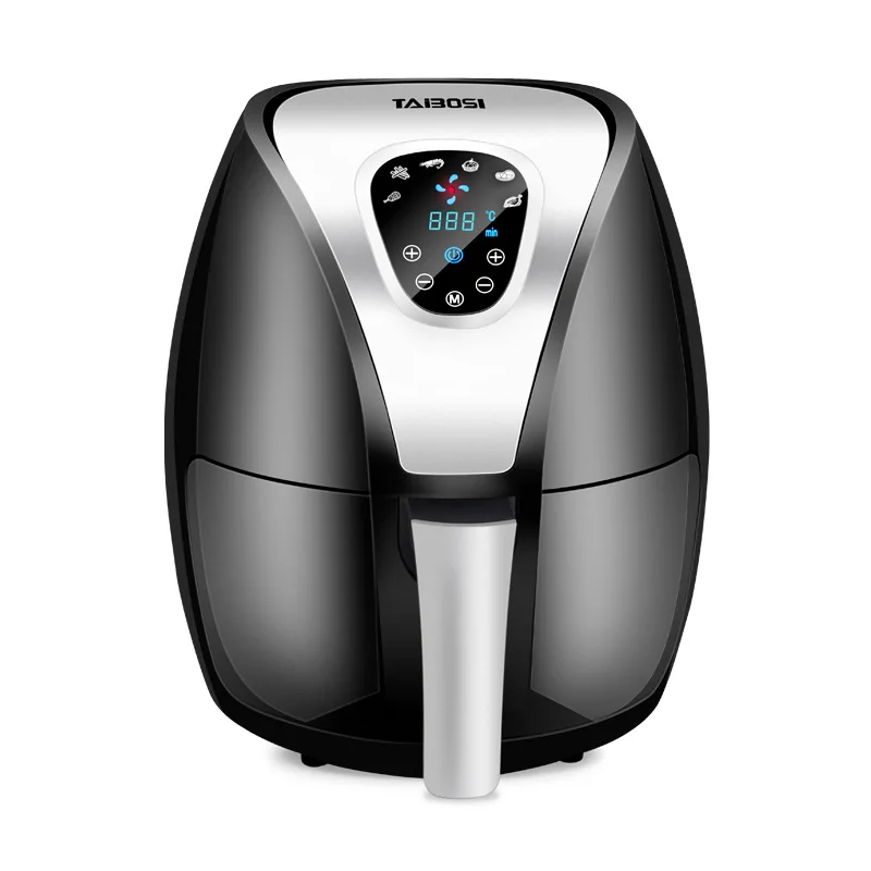 
220V Air Fryer 5.5 Liter Digital Electric Commercial Deep Fryers LCD Screen AirFryerWithout Oil 