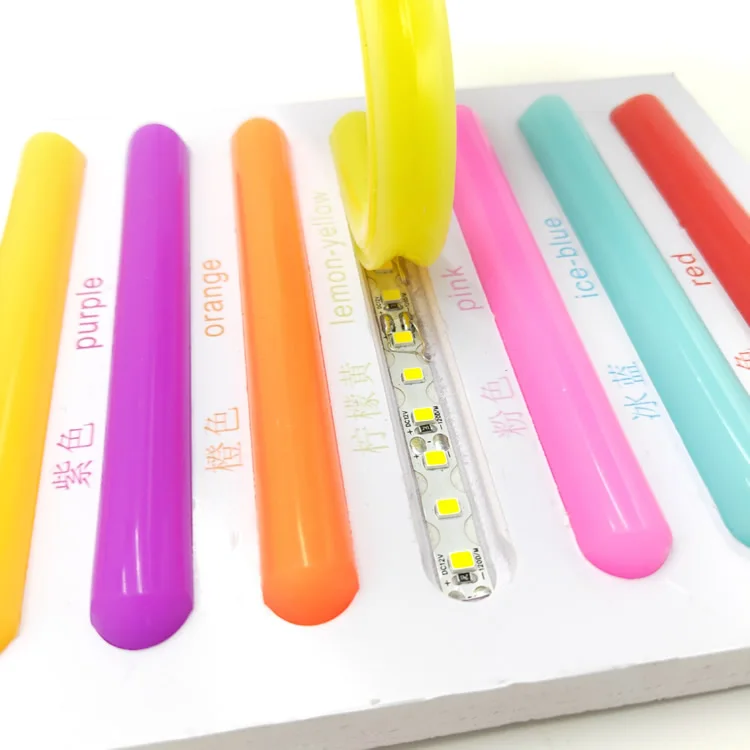 New generation separently neon tubes 6mm 8mm S type 12V flexible strip lights silicone flex led neon strip separate