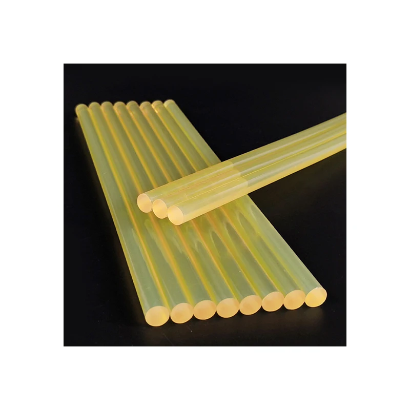 7mm yellow high quality adhesive EVA resin material high quality hot melt glue stick
