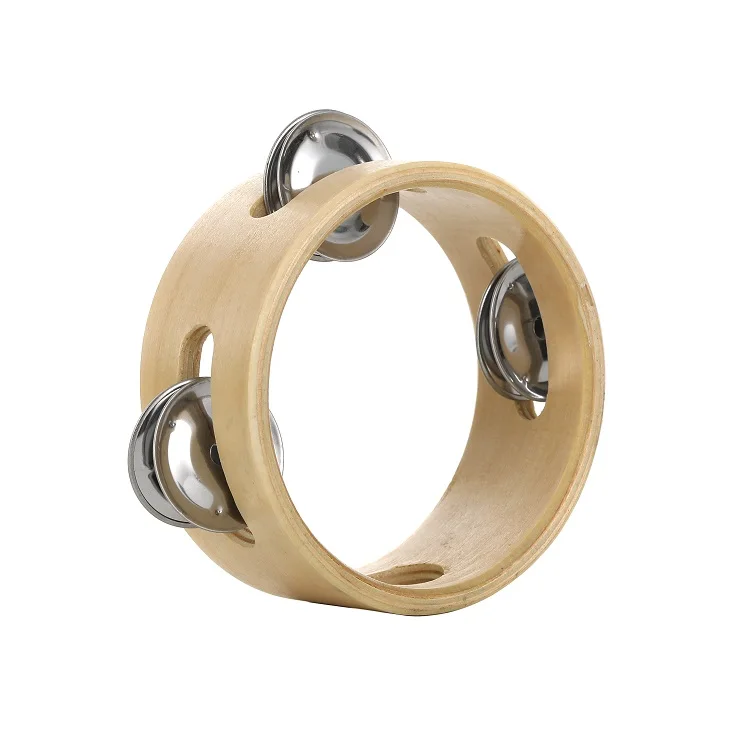 Percussion Wooden Toy Tambourine Instruments Headless Drum For Children