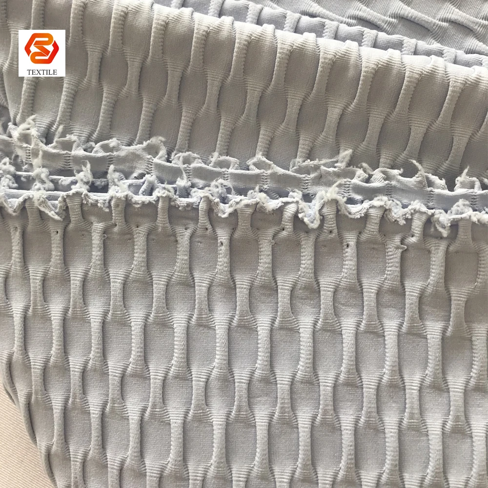 Жаккардовая трикотажная ткань для йоги из полиэстера и спандекса