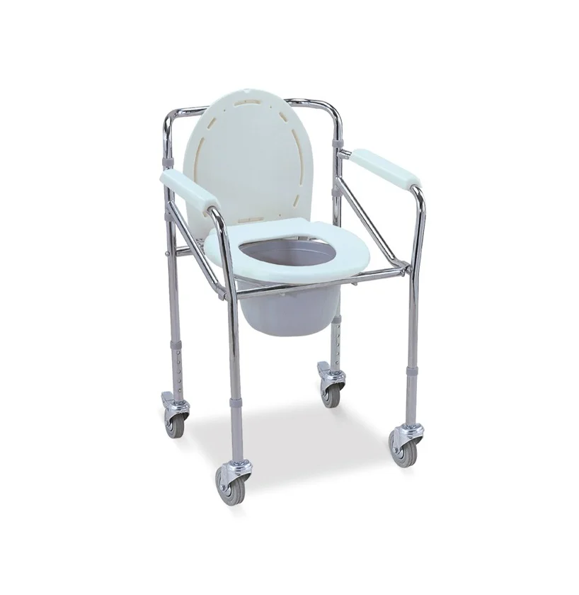 White Commode Chair Buy Commodity From China With Wheel