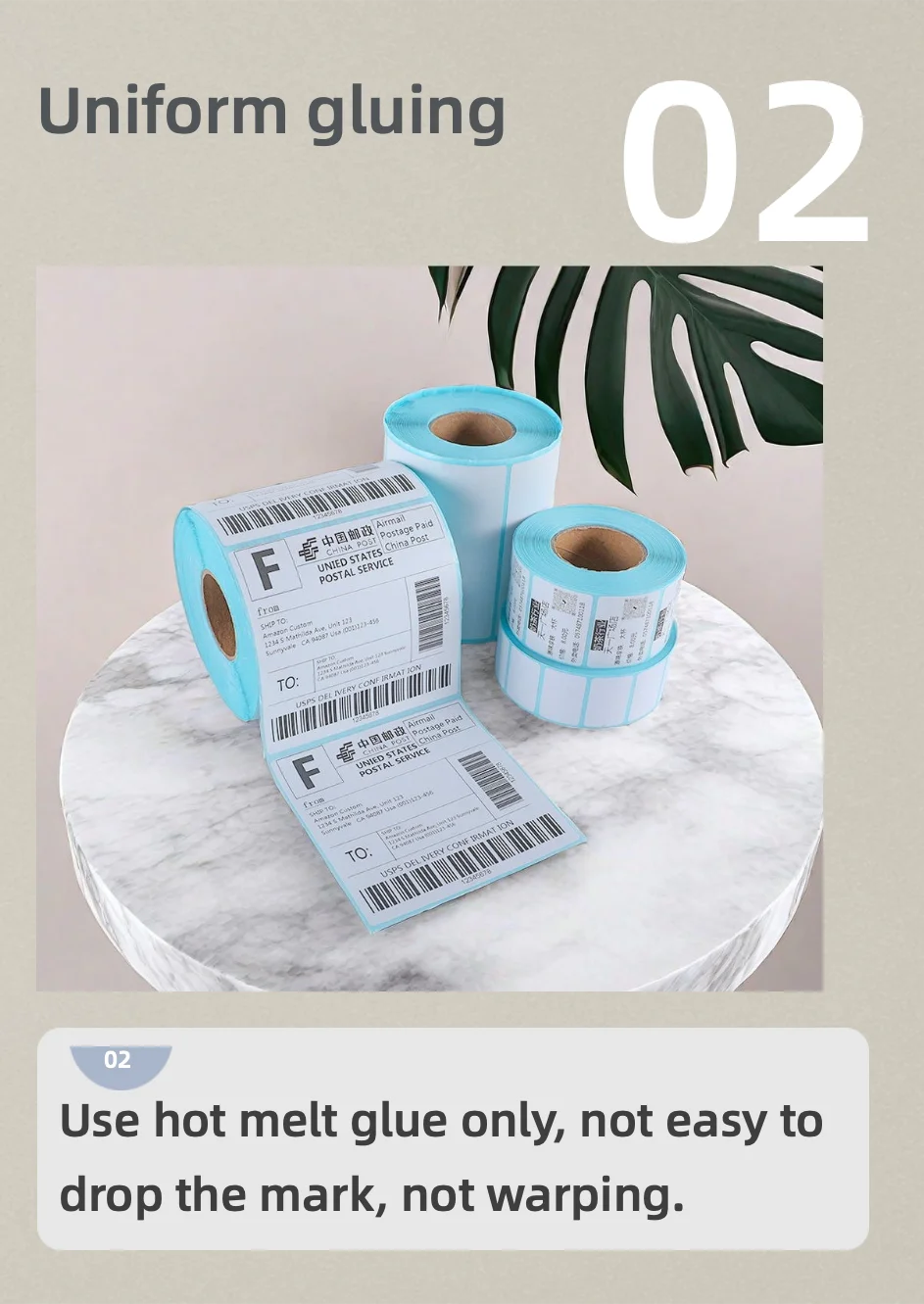 Термонаклейка клейкая бумага 48gsm 55gsm 65gsm 70gsm