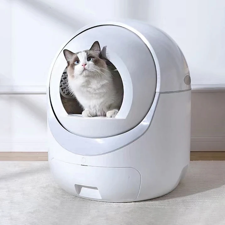 Best Selling China Factory Price Intelligent Kitty Smart cat Toilet wifi APP Remote Sterilization Alarm Automatic cat toilet