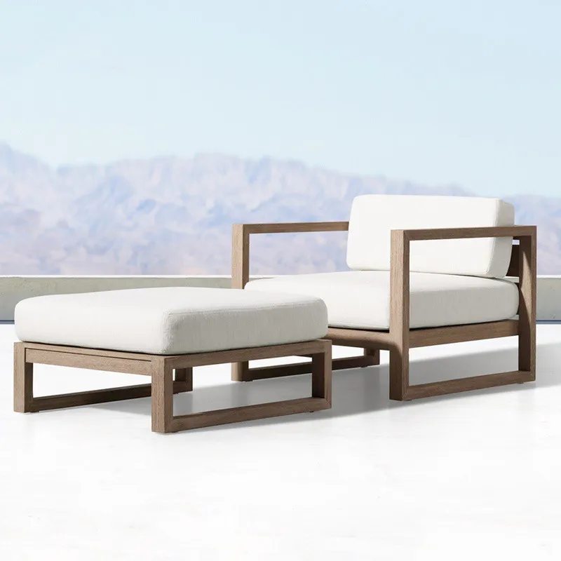 Garden sofa seating solid wooden chair teak outdoor furniture set