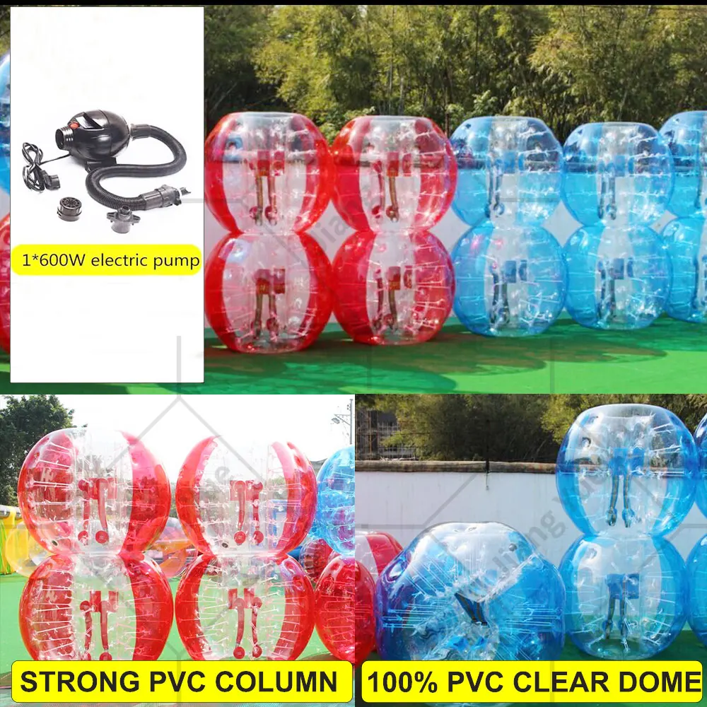 Hot Sale Game PVC TPU Knocker Bubble Soccer Balls Outdoor Inflatable Bumper Ball With LED Light For Adults