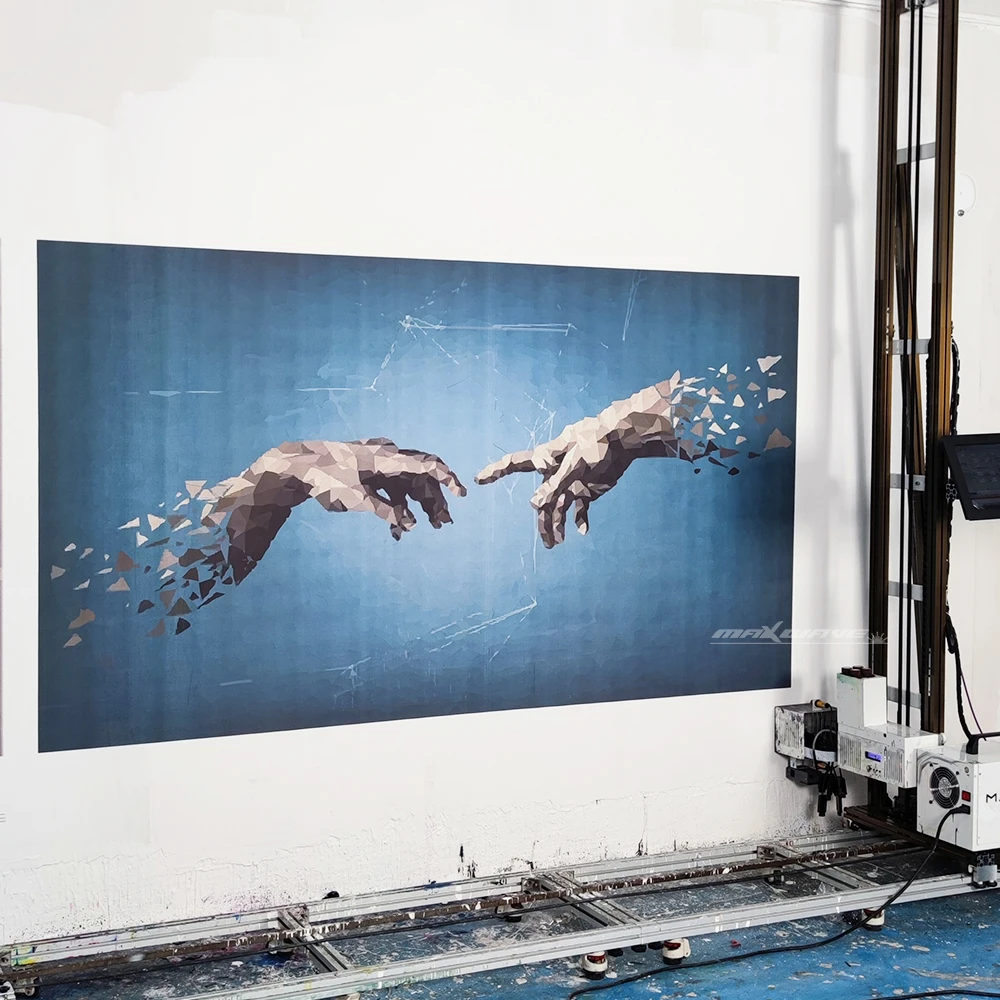 Конкурентоспособная цена портативная печатная машина I8 Hae 3D вертикальная струйный настенный принтер для продажи