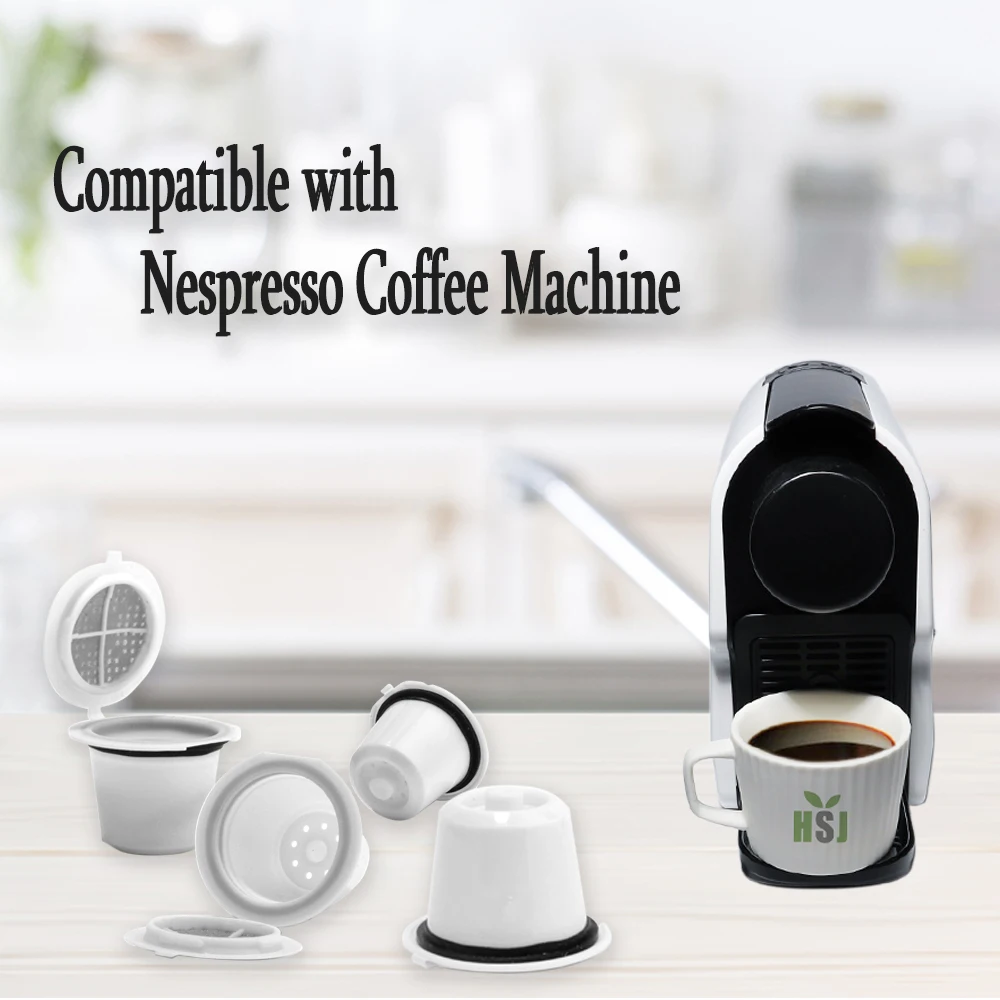 2018 customized plastic nespresso coffee capsule reusable filter