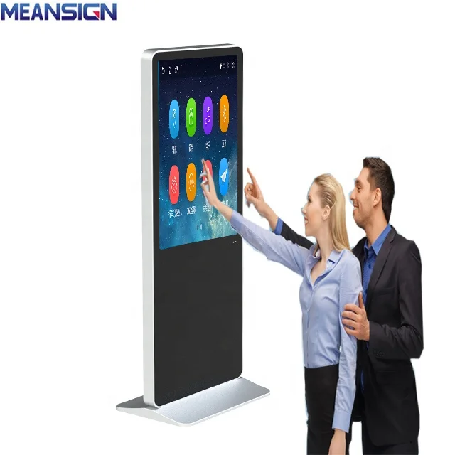 
42 Inch floor stand lcd touch screen advertising display vertical digital signage totem lcd wifi advertising screen 