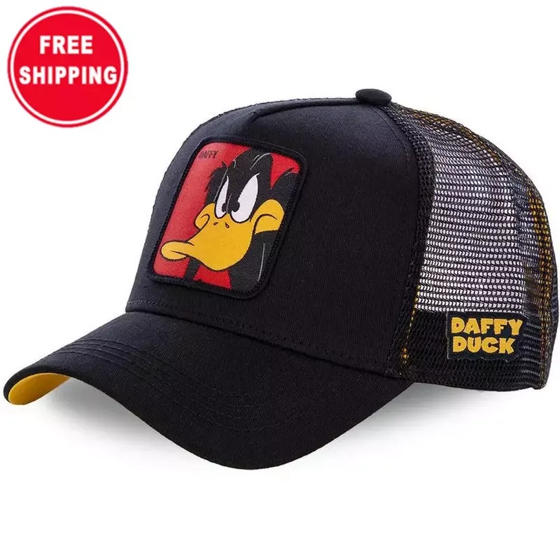 Free shipping cartoon rabbit duck baseball cap anime summer net American trucker hat