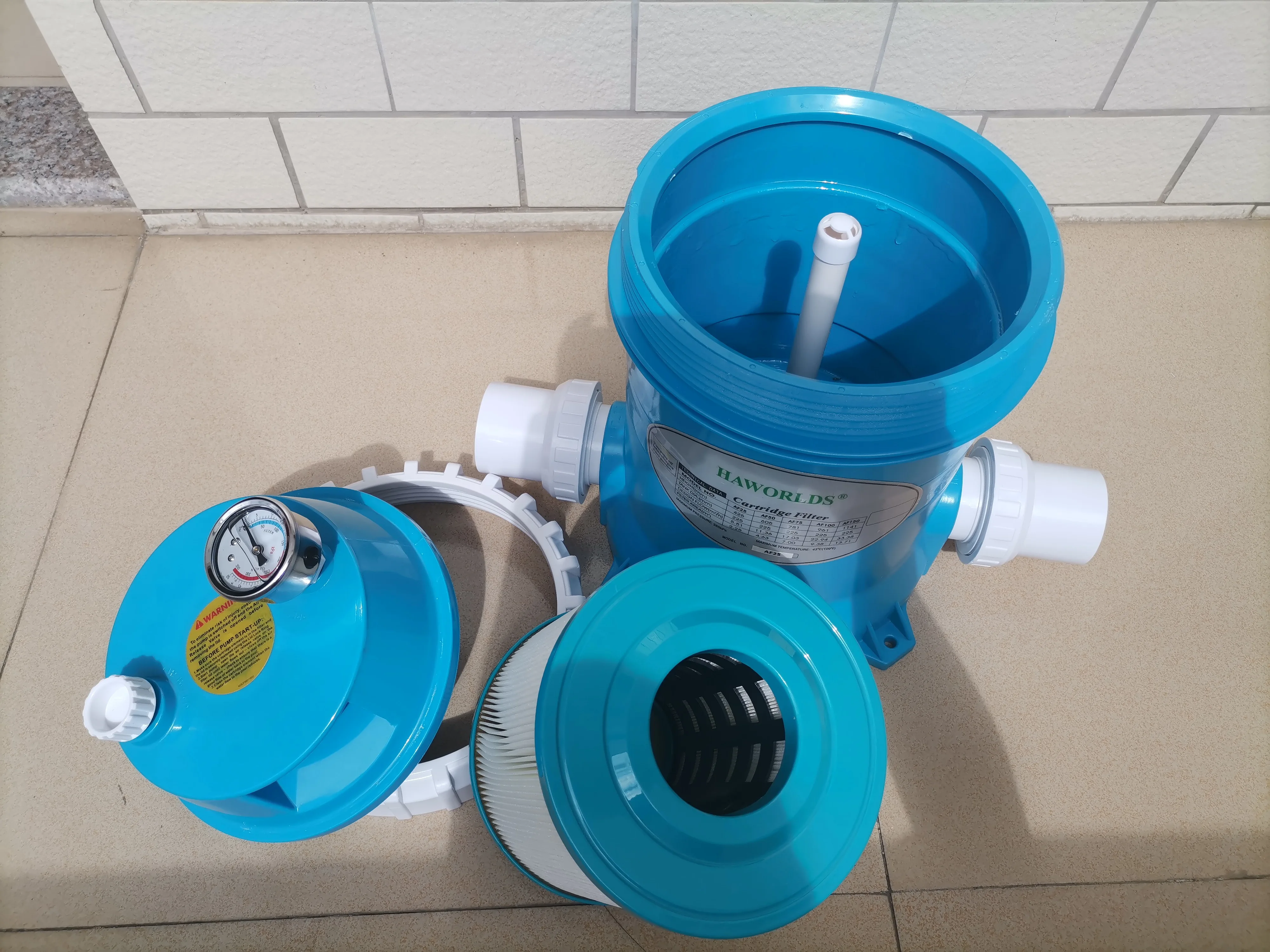 Luxury AF series imported material polyester pleated filter cartridges for swimming&spa pool