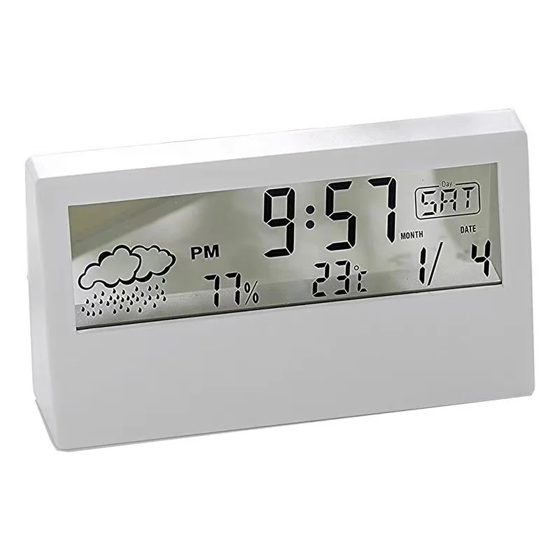 6-Inch Kitchen Digital Timer Waterproof 6-Digit Race Clock Double Sided Wall Mount Made of Plastic