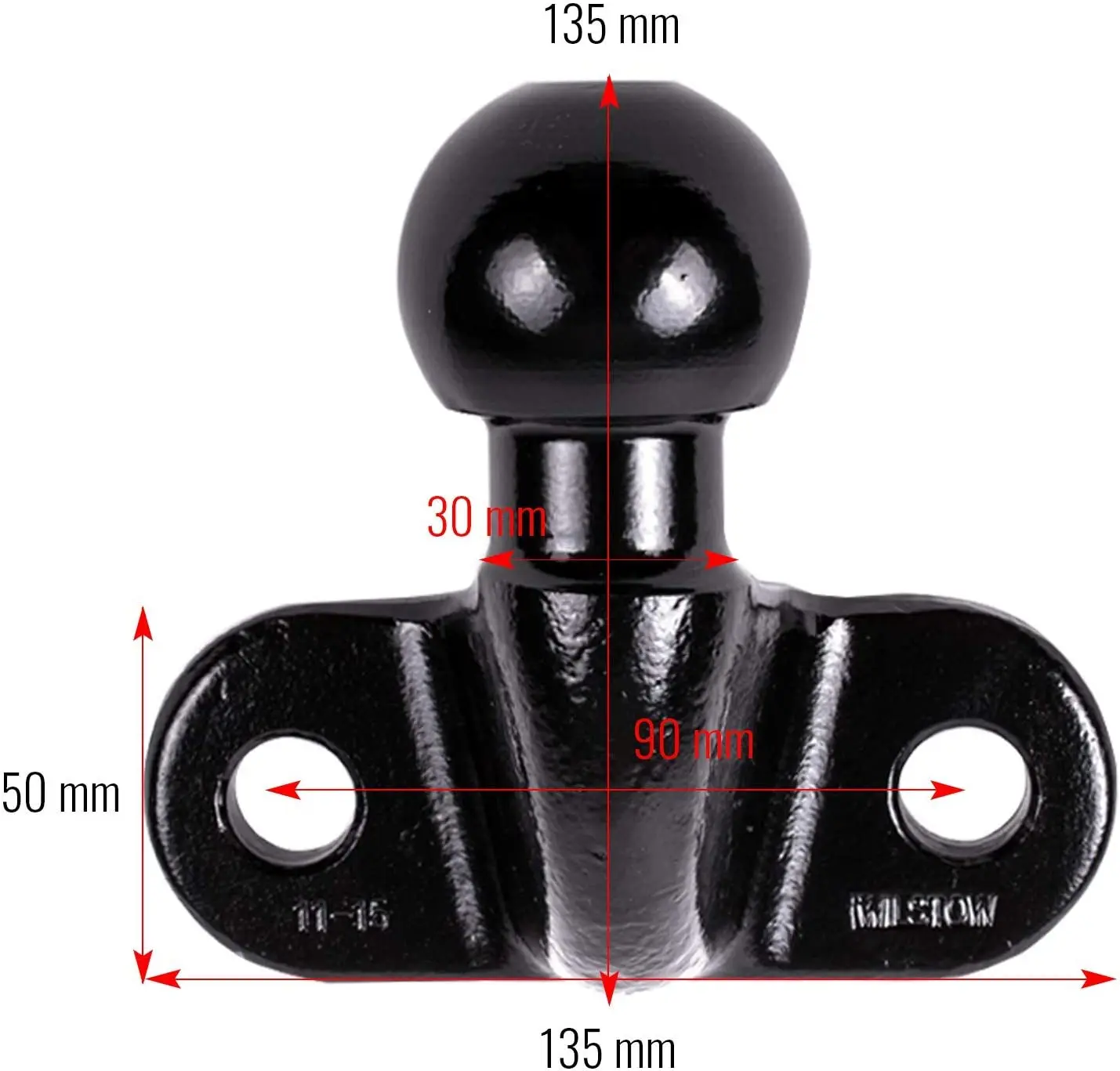 Factory trailer hitch goose neck 3500 lb 50mm tow ball