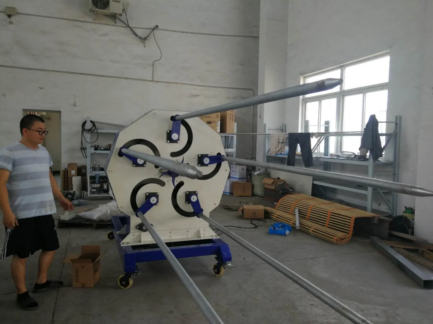 conveyor belt polyester wadding roll compression packing machine