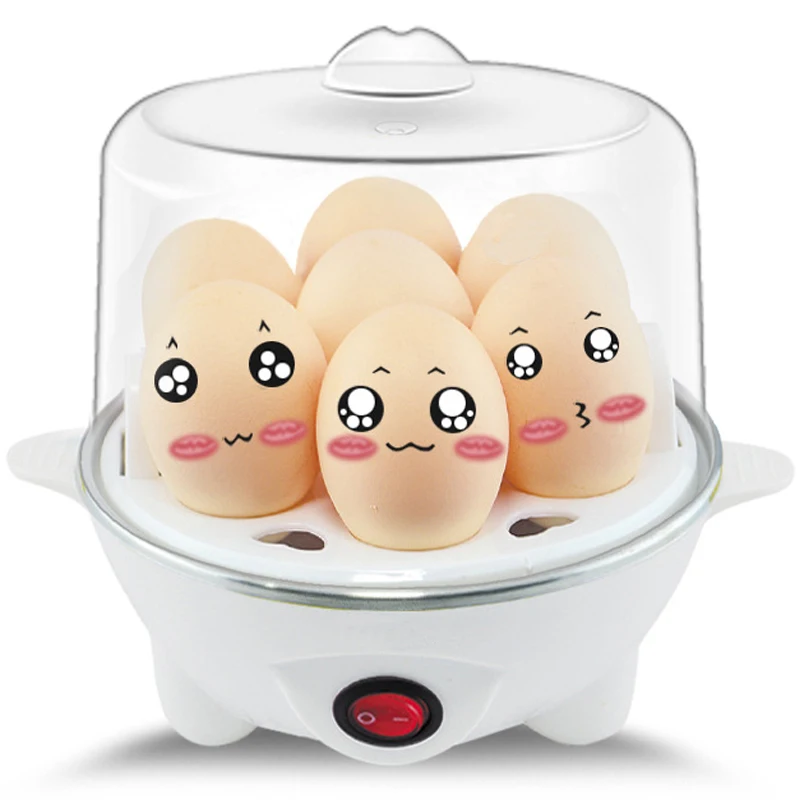 Household PP Egg Cooker Maker Stainless steel heating plate 110V/220V Power Color Accept Custom Electric Egg Boiler