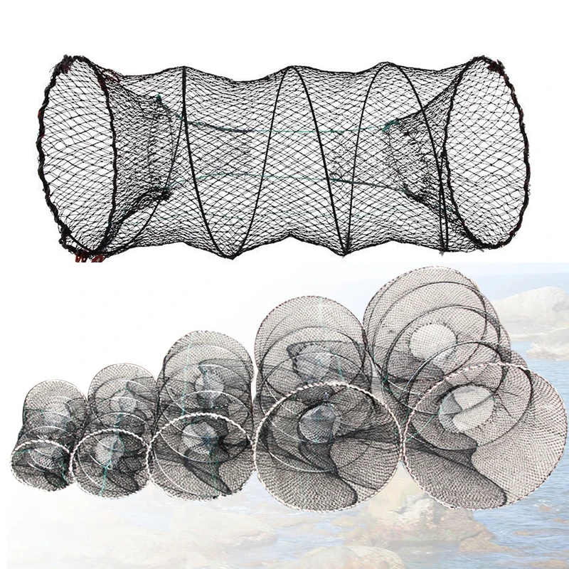 china folding wire mesh sea spiny cage fish trap net for lobster crab shrimp