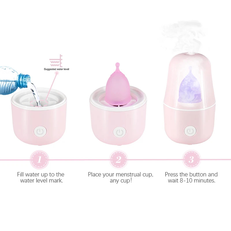 Amazon hot sale menstrual cup steam sterilizer portable