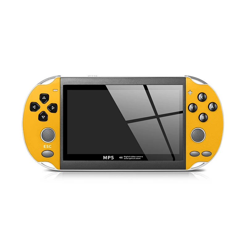 6000 Games X7 MP5 CBA FC Handheld Music Pictures Video Game Console 4.3 Inch HD Color Screen Game Player With Free 8GB SD Card