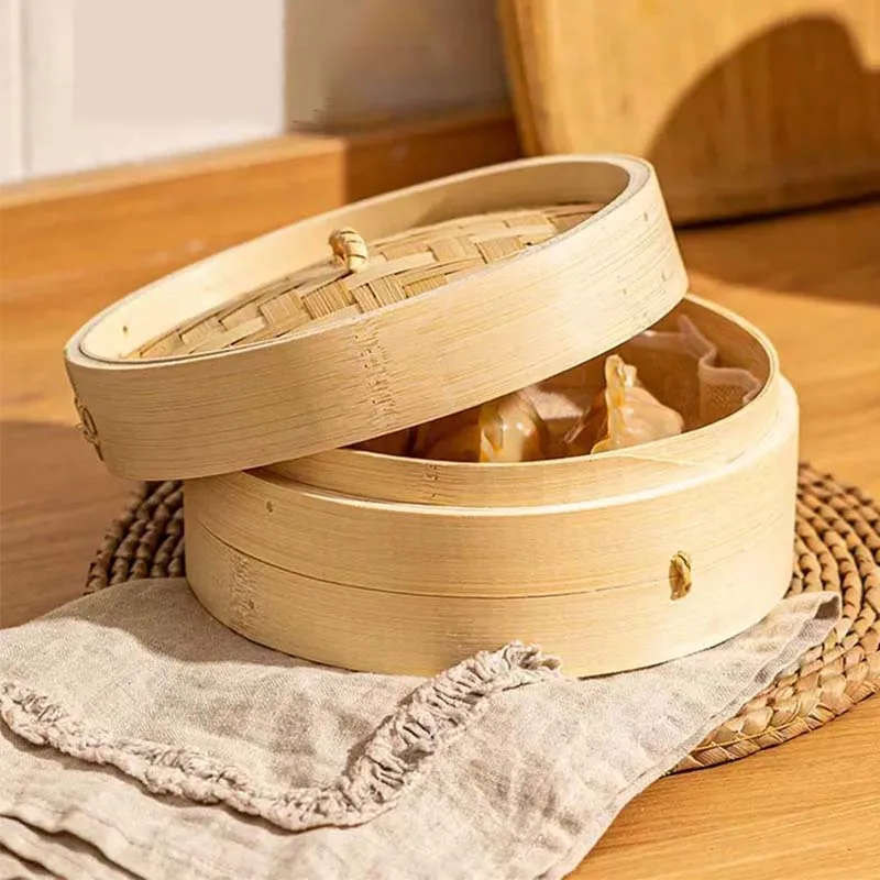 amazon hot selling 2024 traditional handicraft bamboo steamer for Cooking Rice & Vegetable Steamer Pot