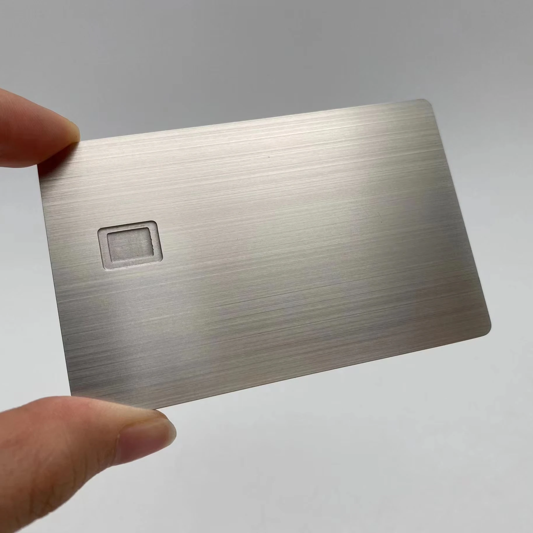 Customized Metal Blank Visa Credit Laser Engraved Metal Cards Blank Vise Debit Card Emv Chip In Stock Metal business card blank