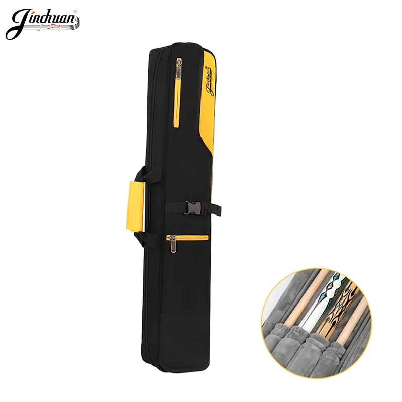 wholesale waterproof 3butts 4shafts Billiard cue case Pool Cue Stick Carrying Bag Stick Holder with shoulder strap