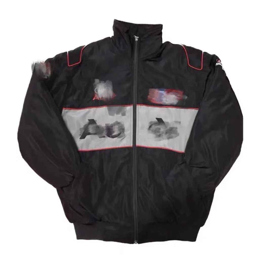 2024 Wholesale NASCAR Jacket Cotton Preppy Retro Style Customize Embroidery High Quality F1 Race Jacket Private Branding