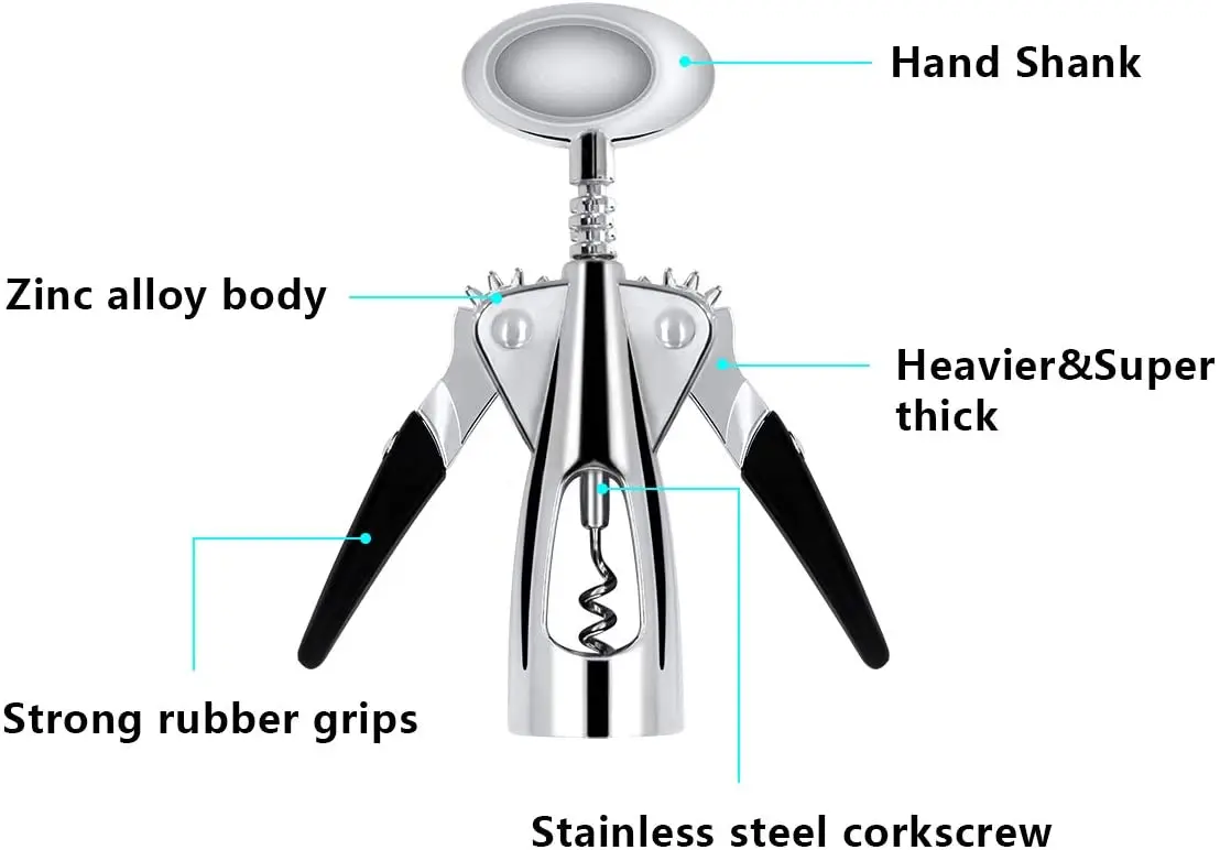  8pcs Premium All-in-one Multifunctional Wing Waiter Corkscrew Screwpull Bottle Wine Opener