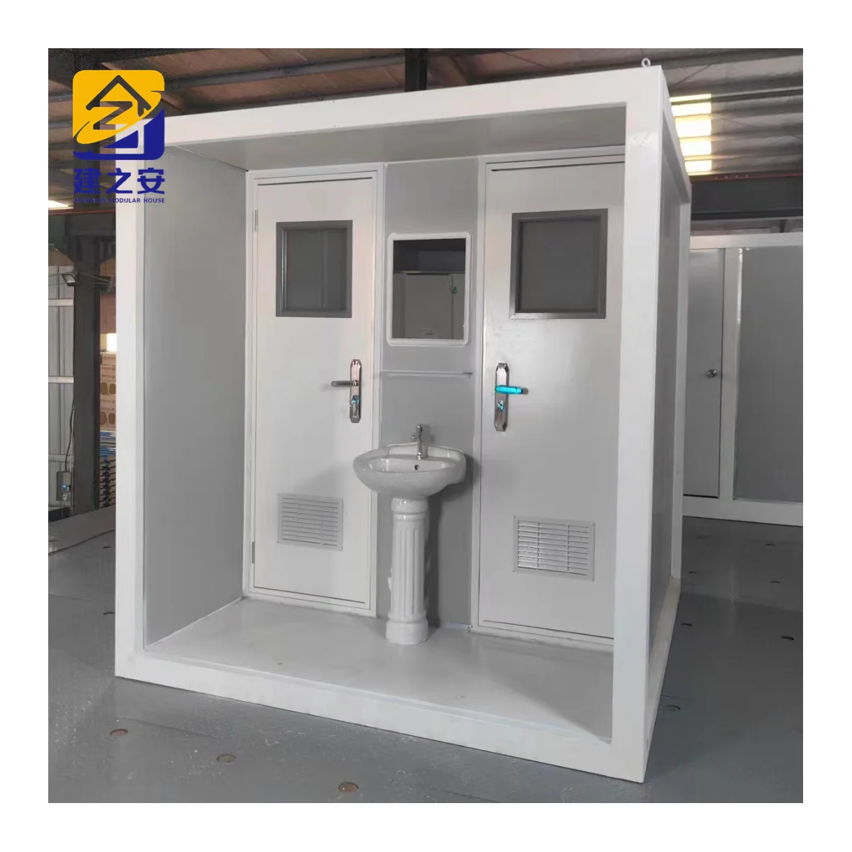 Prefab portable toilet outdoor mobile bathroom convenient portable restroom
