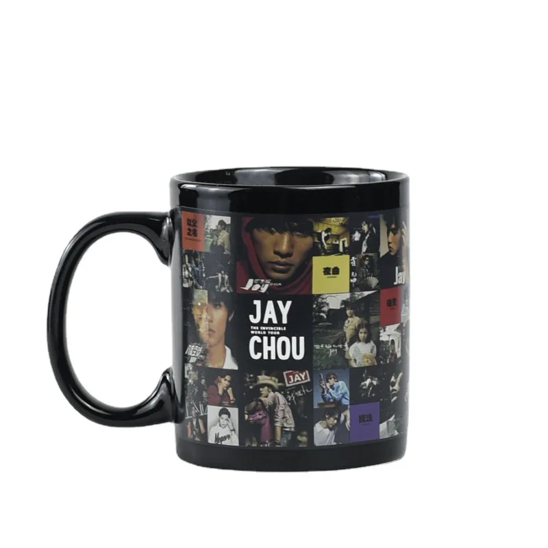 Wholesale Custom Personalized Black Ceramic Heat Sensitive Magic Color Changing Coffee Mugs for Sublimation B2CB