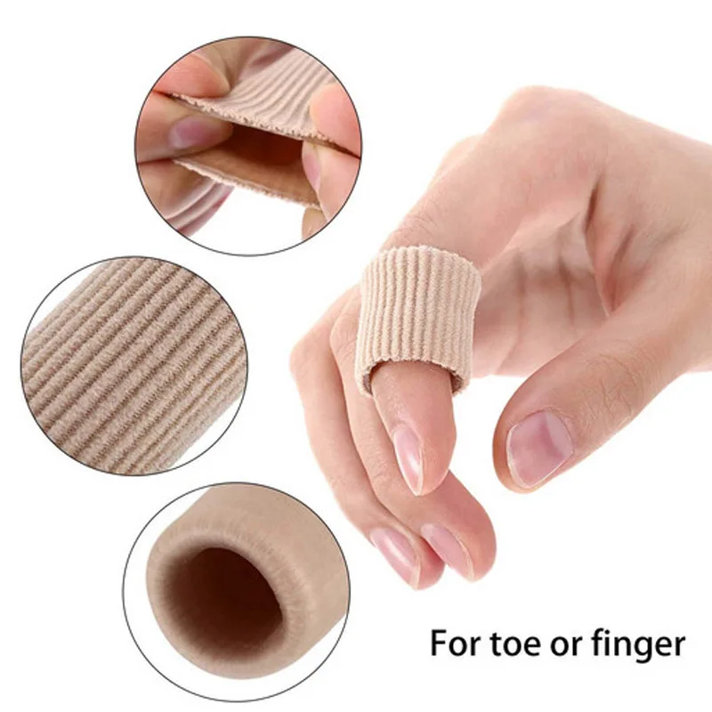 Hot!! Toe Cushion Tube Toe Tubes Sleeves Soft Gel Corn Pad Protectors for Cushions Corns, Blisters, Calluses, Toes and Fingers