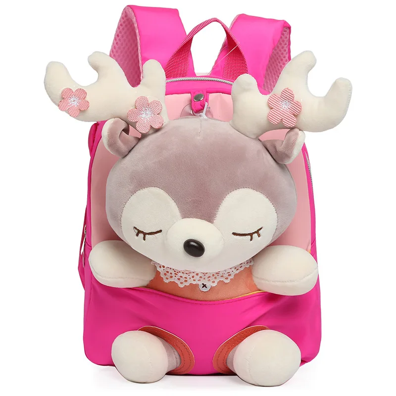 Kids Small Backpack 3 - 4 Year Old Gifts Toys Toddler Backpack for Girl Boy with Stuffed Animal